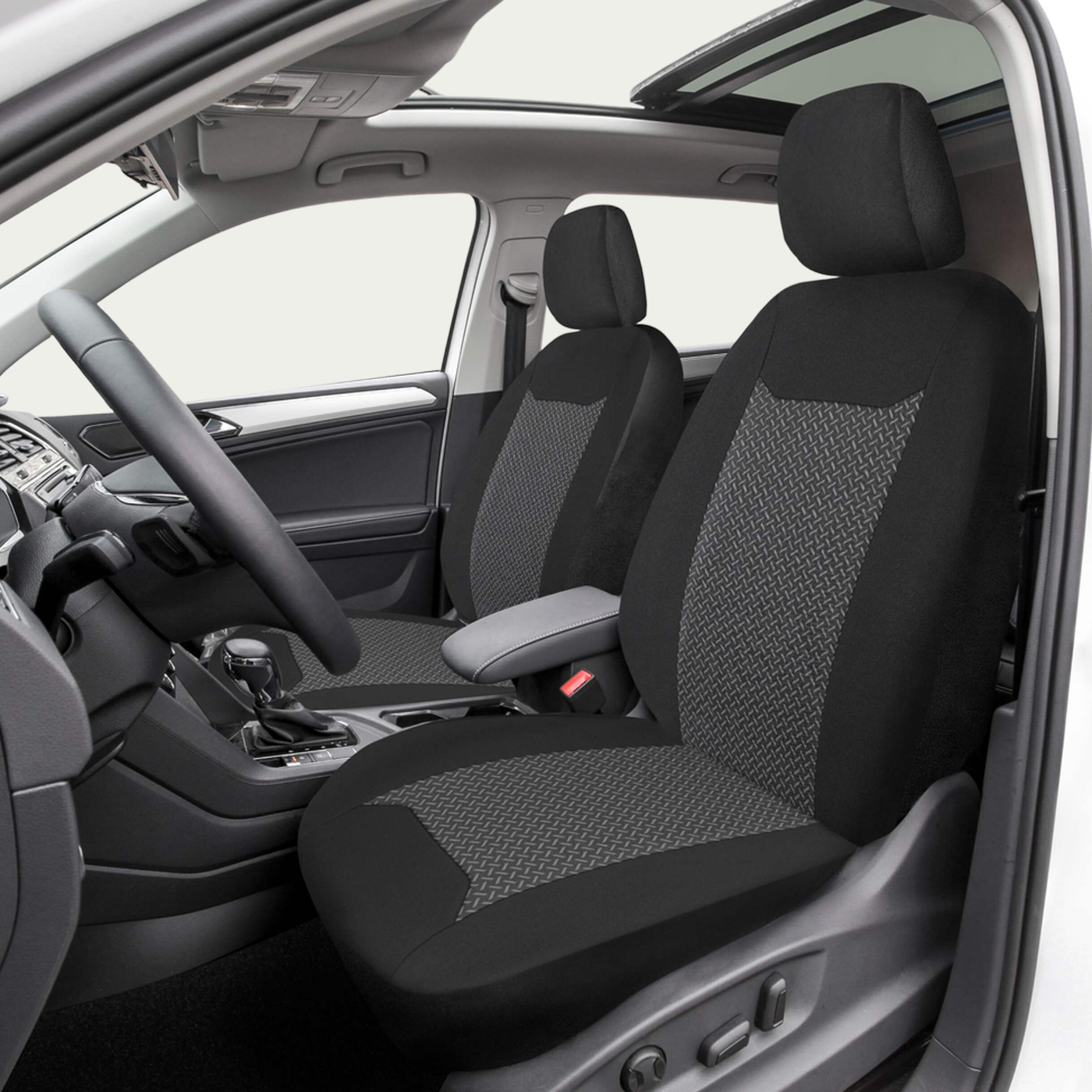 Boldrive Black & Grey Seat Cover